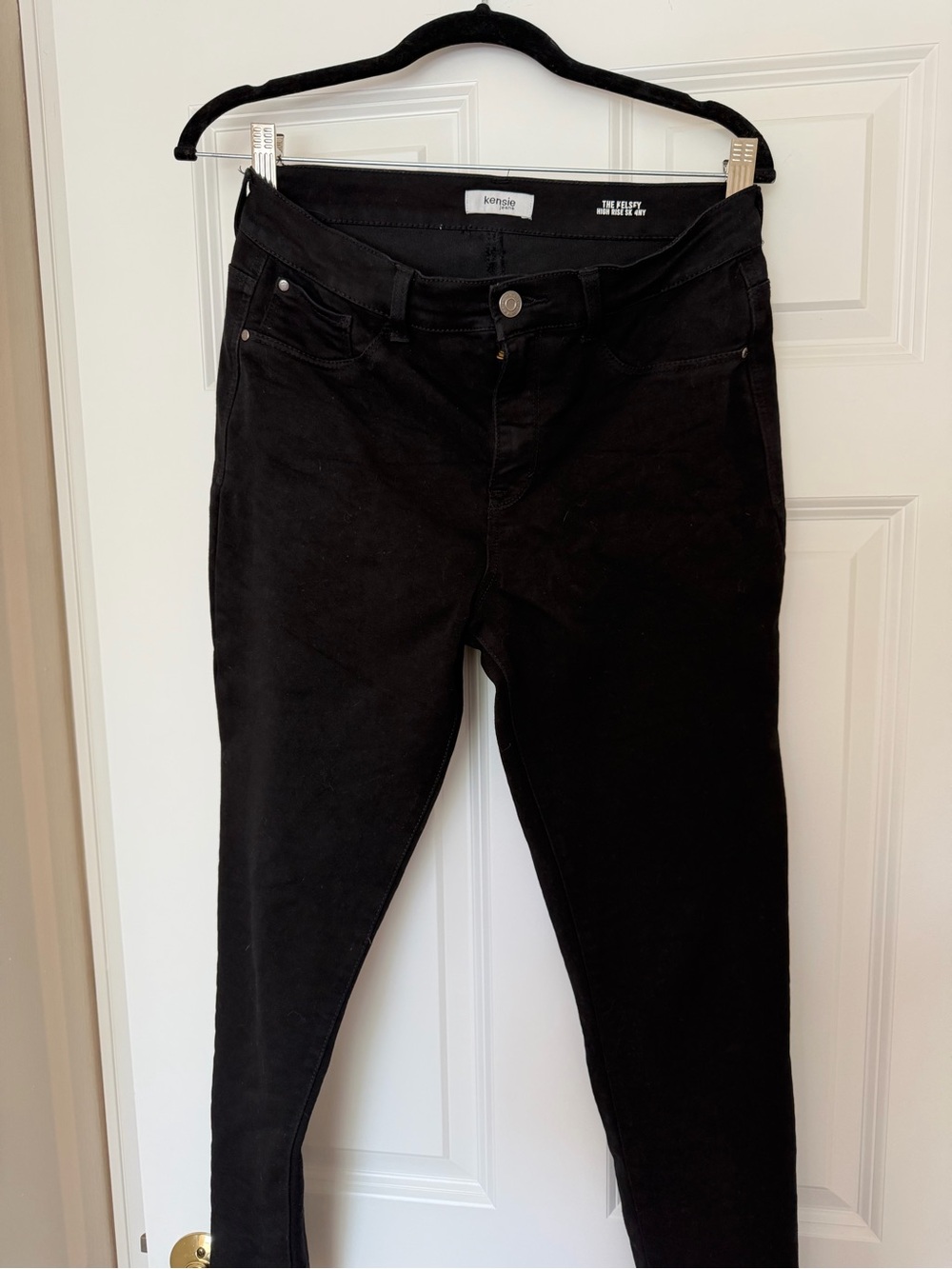 Kensie Black Skinny High-Waist Jeans